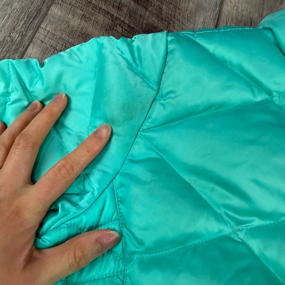 North Face Teal Quilted Jacket - Picture 5 of 16